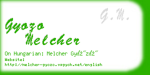gyozo melcher business card